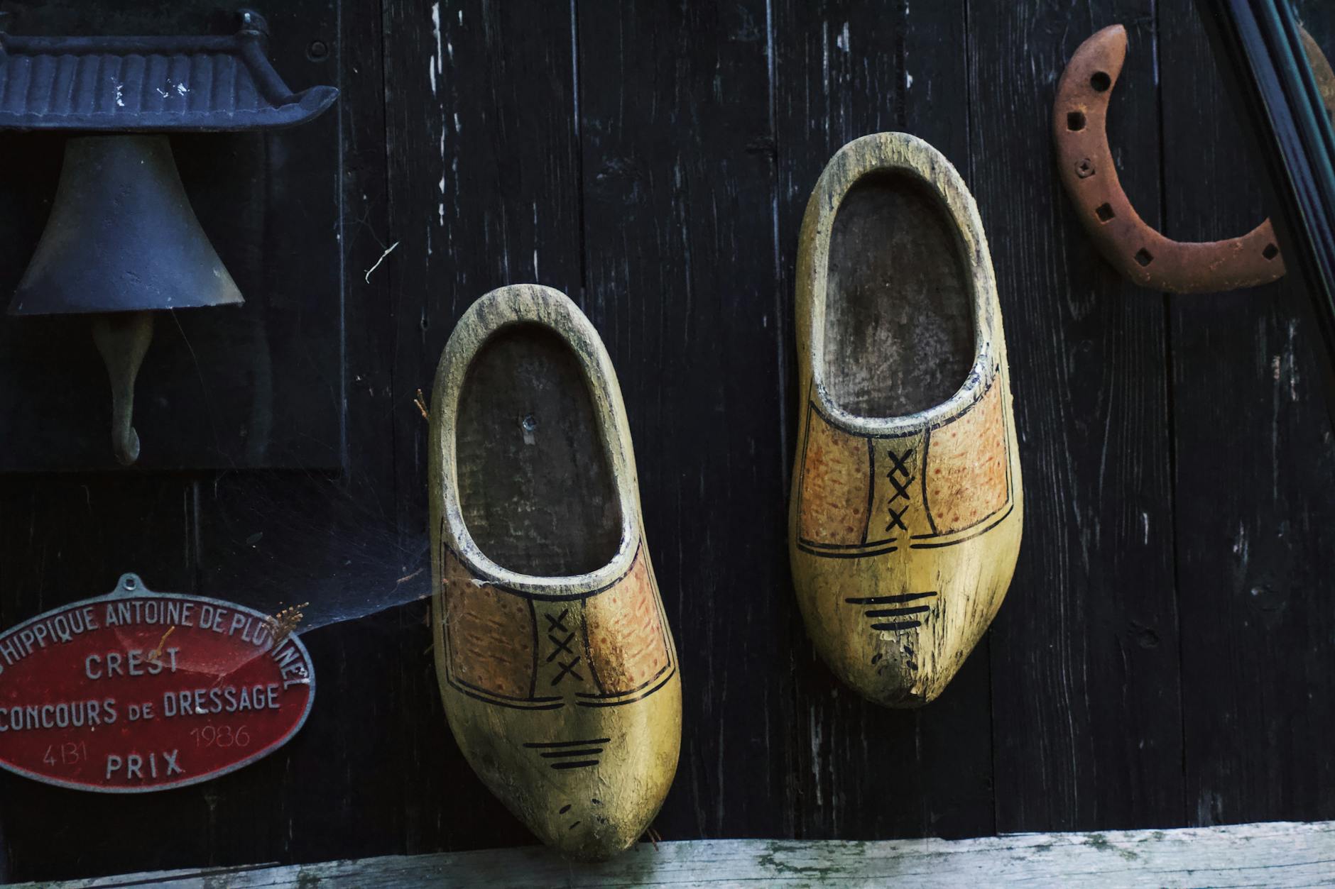wood clogs