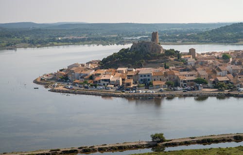 Village on Island in France