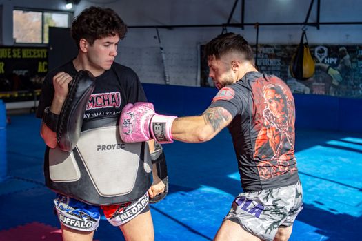 Men in Boxing Training
