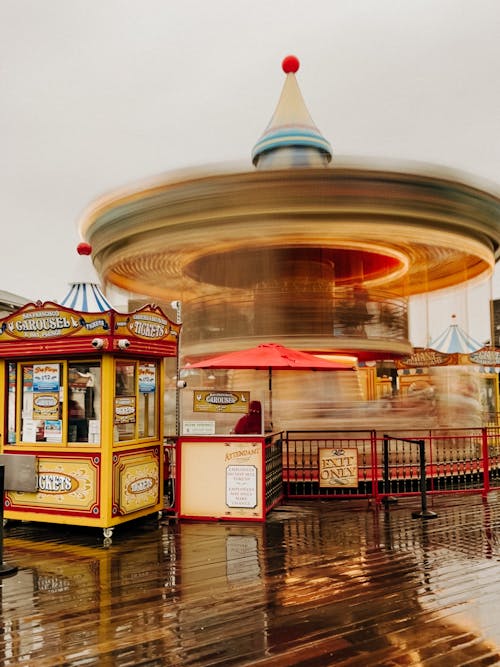 Blurred Motion of Carousel
