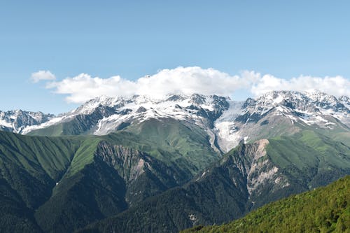 Panoramic View of Mountains 