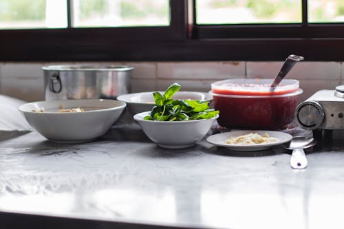 Cooking Ingredients on Table