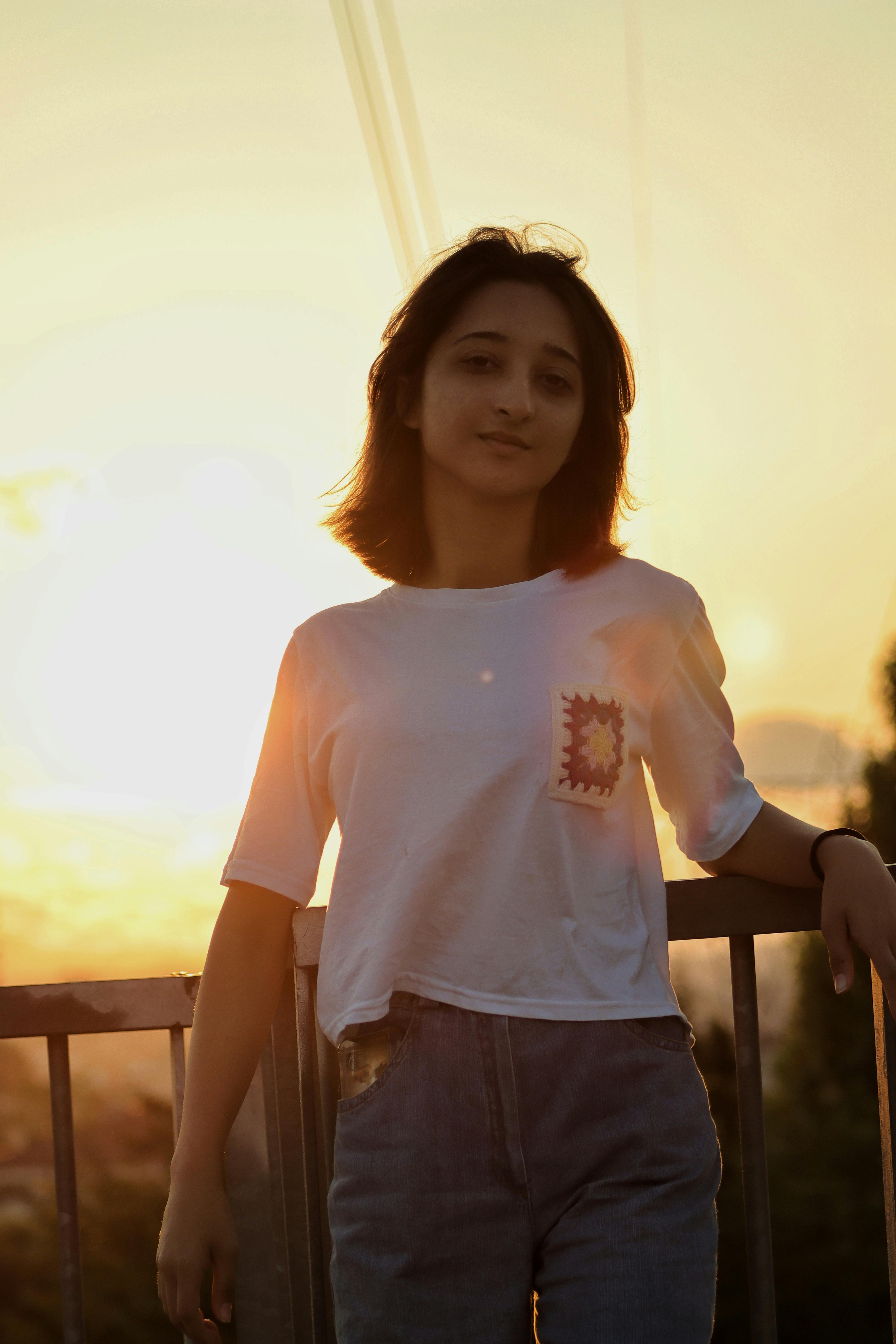 Young woman wearing casual clothes Stock Photo by ©AndrewLozovyi 163329224