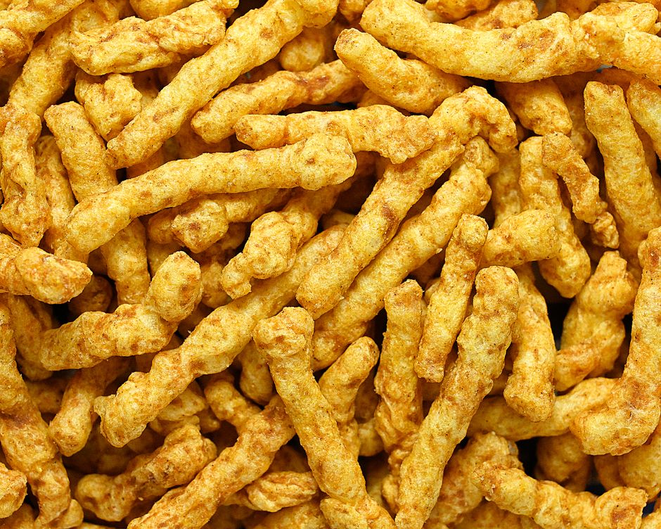 Golden namkeen fresh from the Waghe & Sons production floor