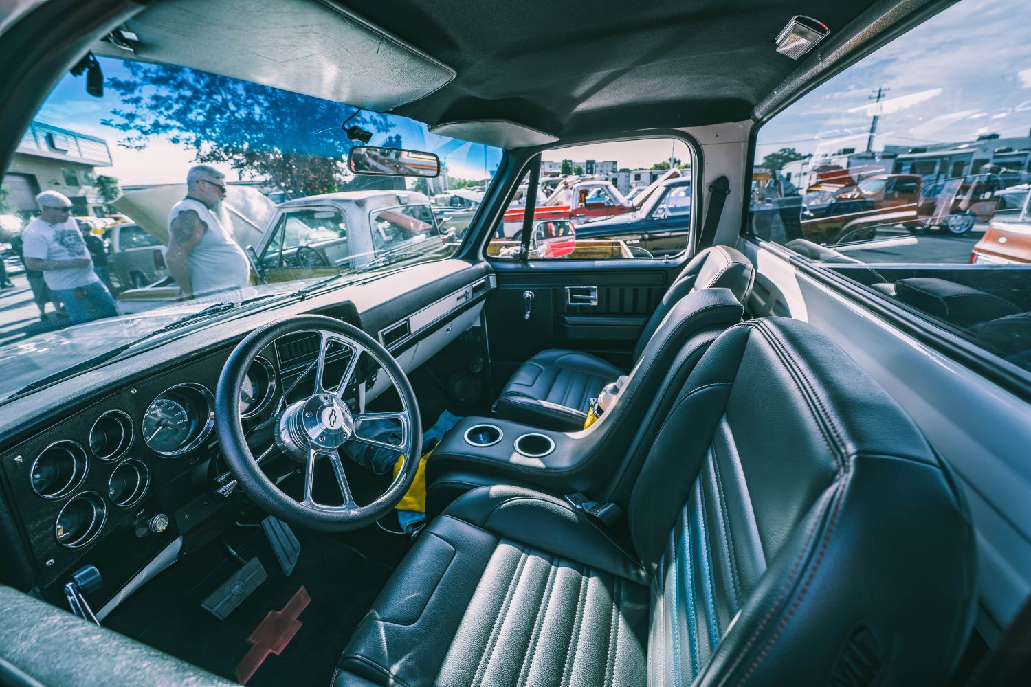 Luxury Car Leather Interior