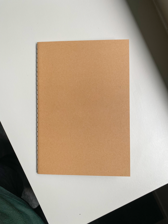 Notebook cover — unbleached kozo