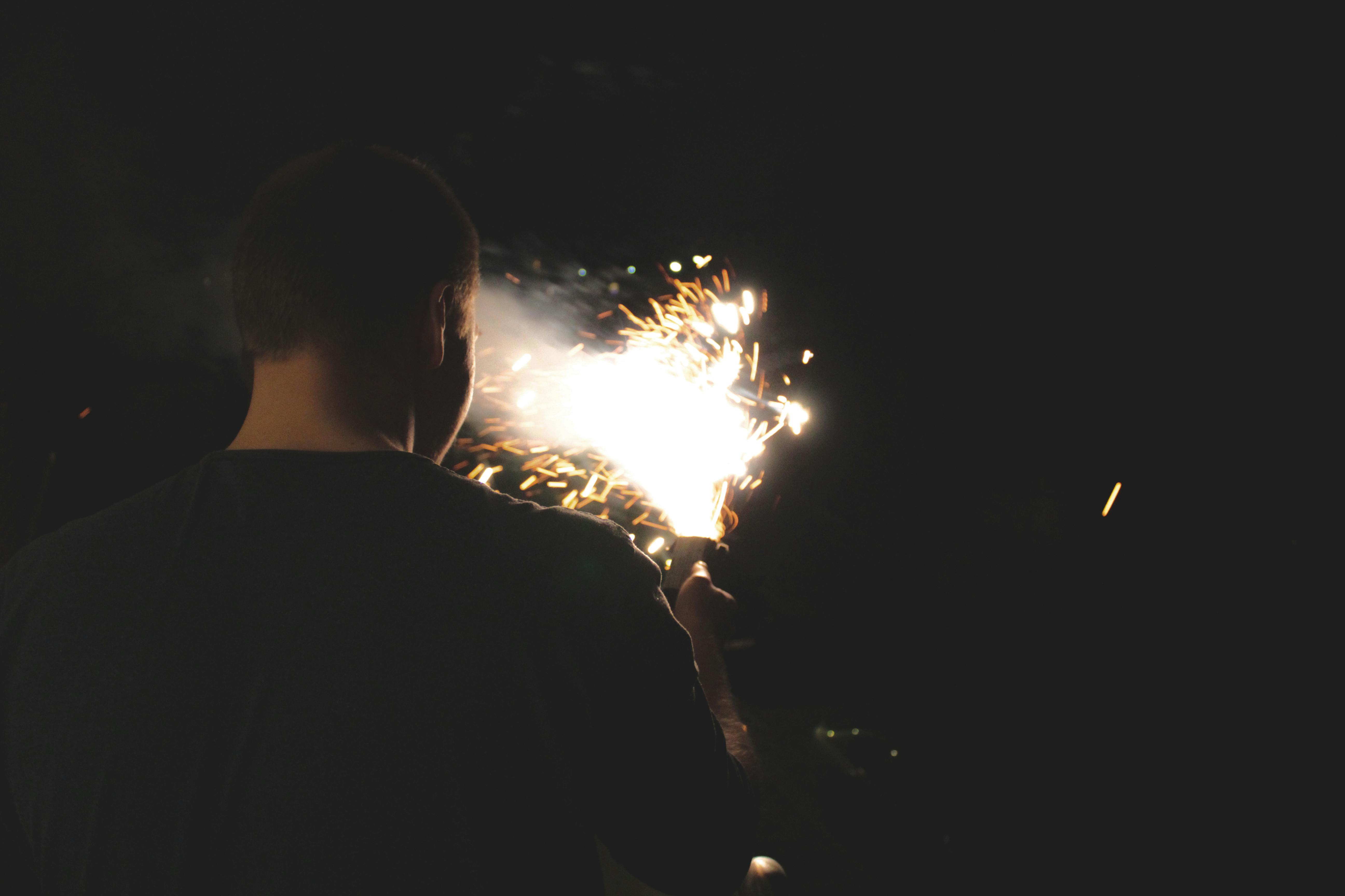 Free stock photo of best man, boy, firework