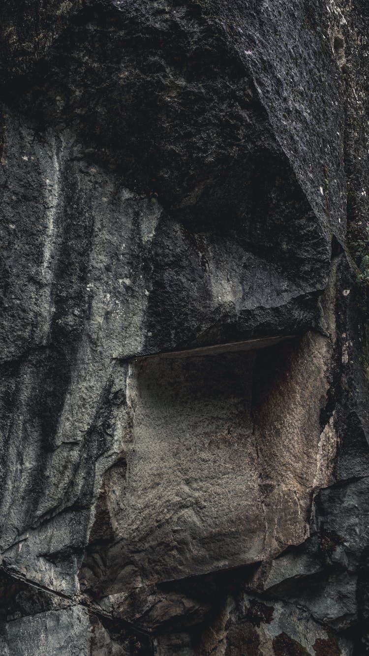 Close Up Of Black Rock