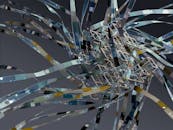 An artist's illustration of artificial intelligence (AI). This image visualises the benefits and flaws of large language models. It was created by Tim West as part of the Visualising AI pr...