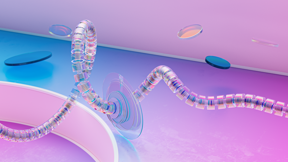 Abstract AI neural network illustration representing data and connectivity