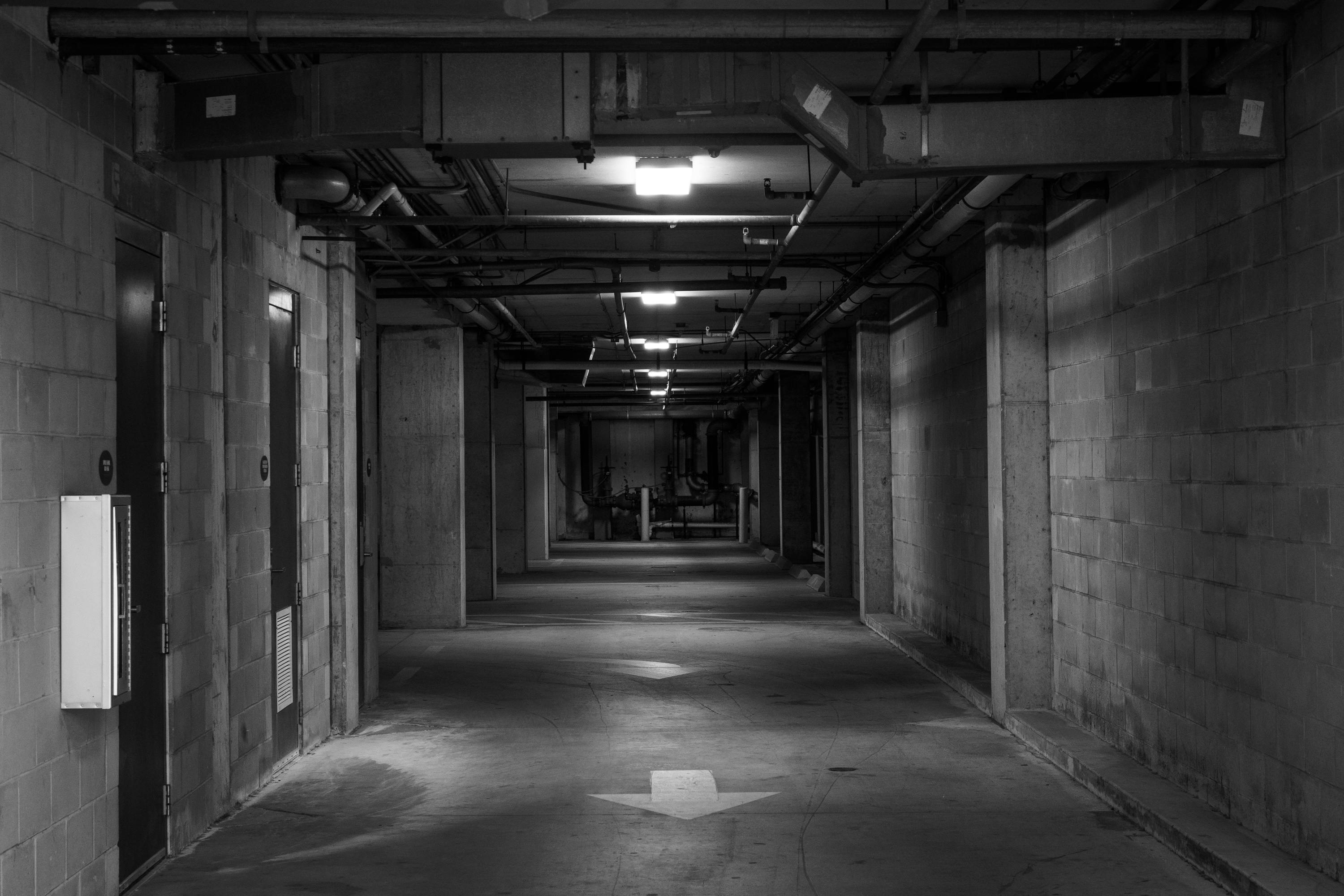 long-illuminated-tunnel-free-stock-photo