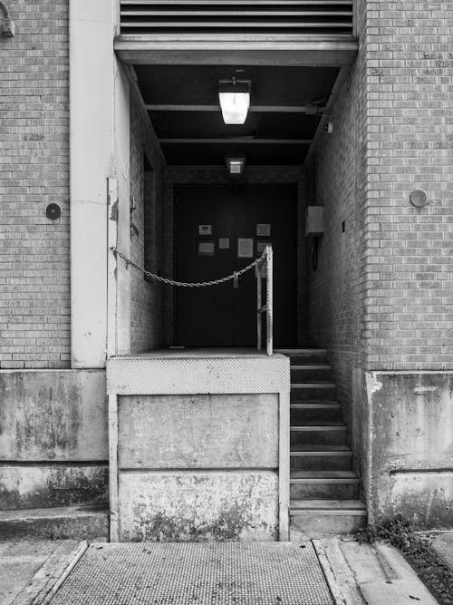 Wall and Stairs in Black and White