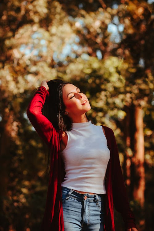 Woman Relaxing in Park