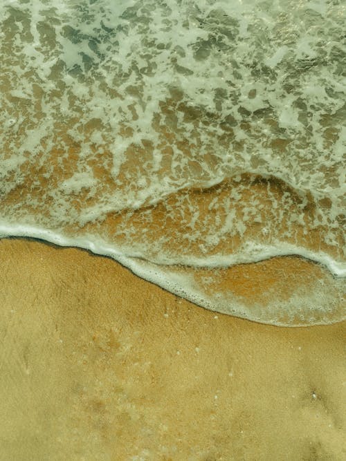 Sea Waves at Sandy Beach