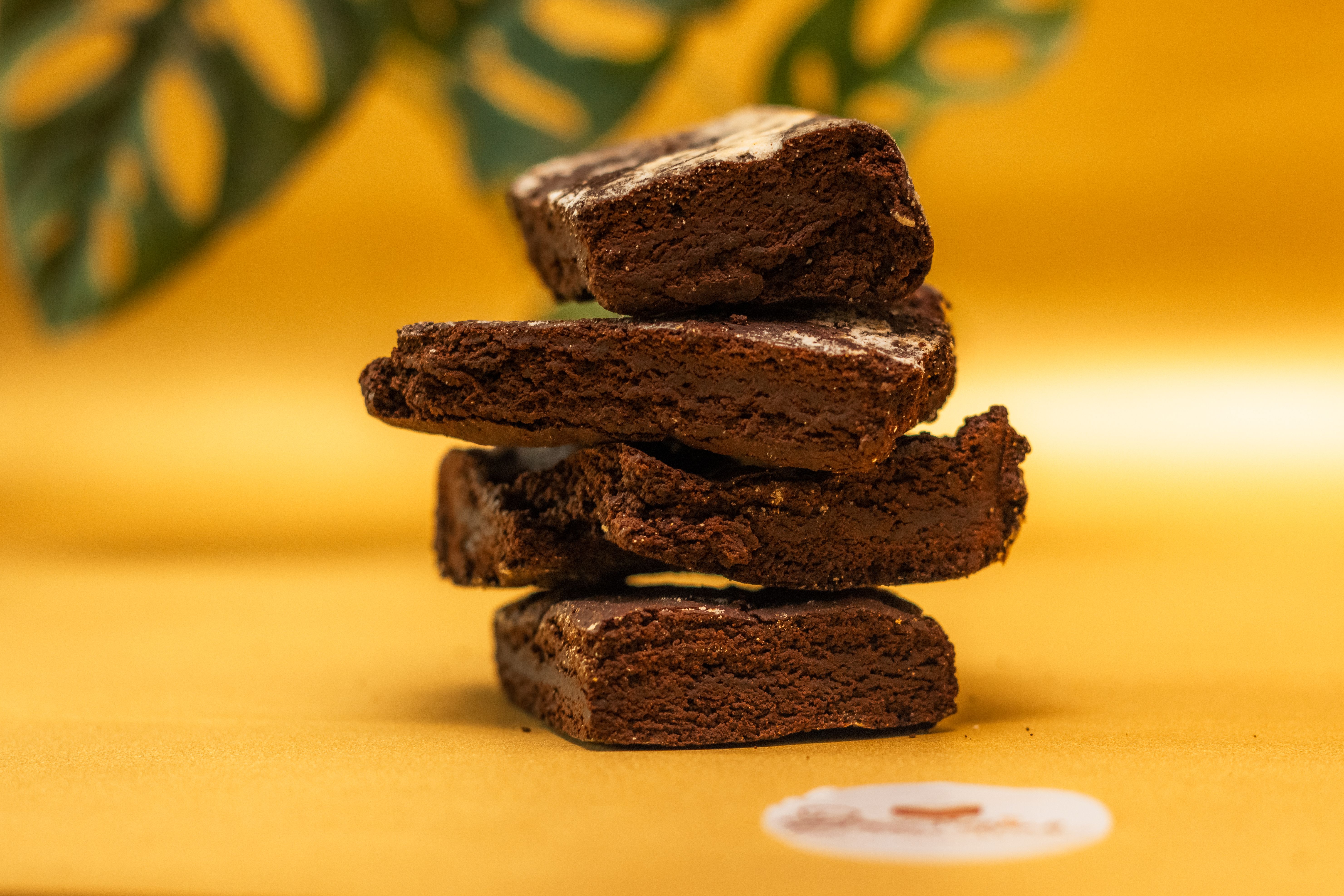 Espresso Brownies with Toasted Almonds