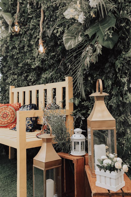 Brown Wooden Bench