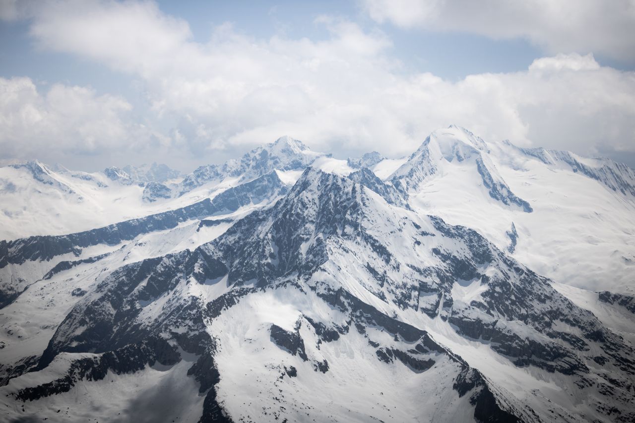majestic snow covered mountains of hintertux austria captured under a
