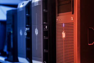 Rows of servers in a data hall, photo by panumas nikhomkhai on Pexels