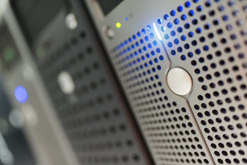 Free Computer server in data center room Stock Photo