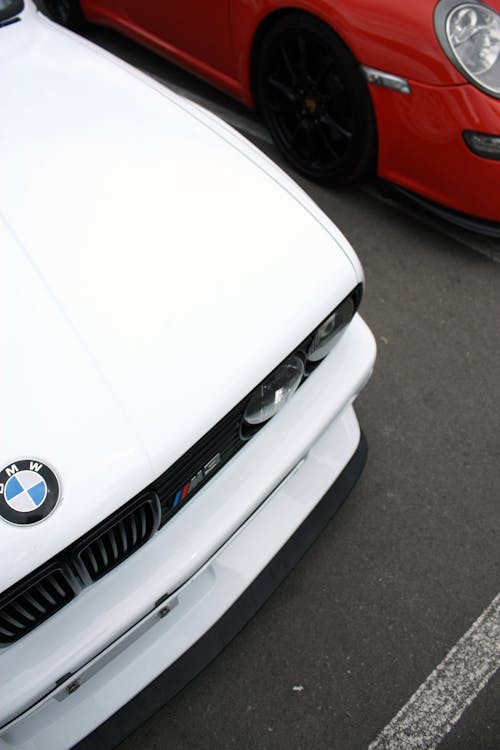 BMW, 높은 각도보기, 빈티지의 무료 스톡 사진