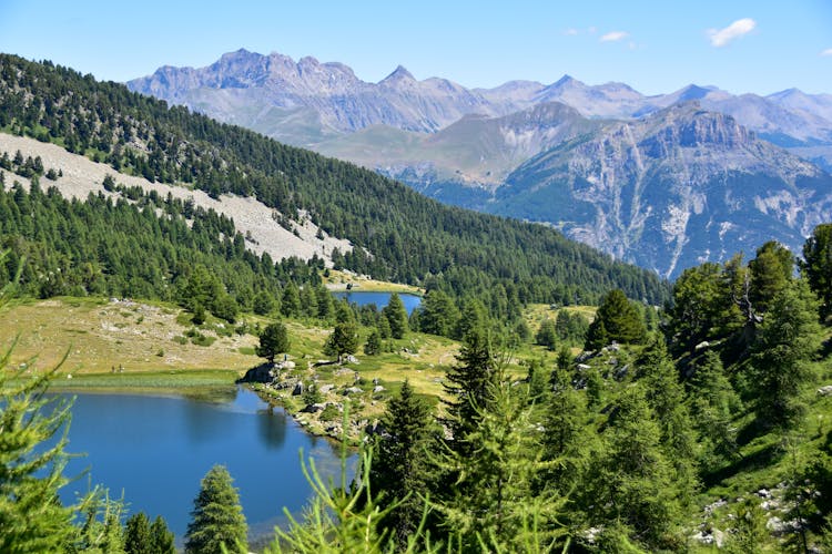 View On Lakes In Valley Bass