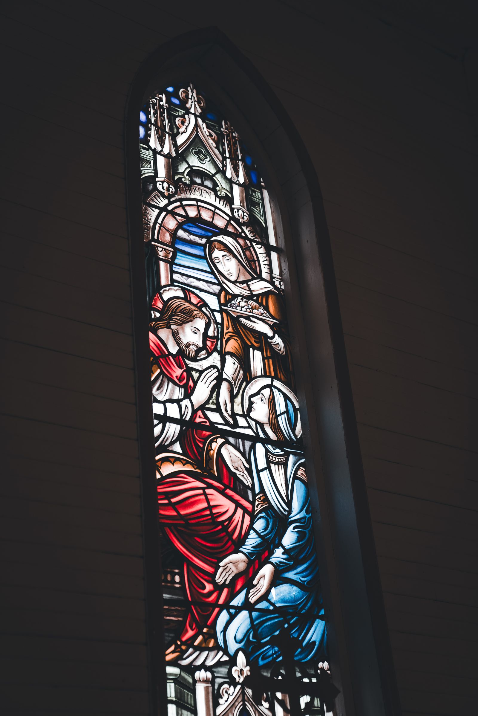 The Holy Family Stained Glass Artwork · Free Stock Photo