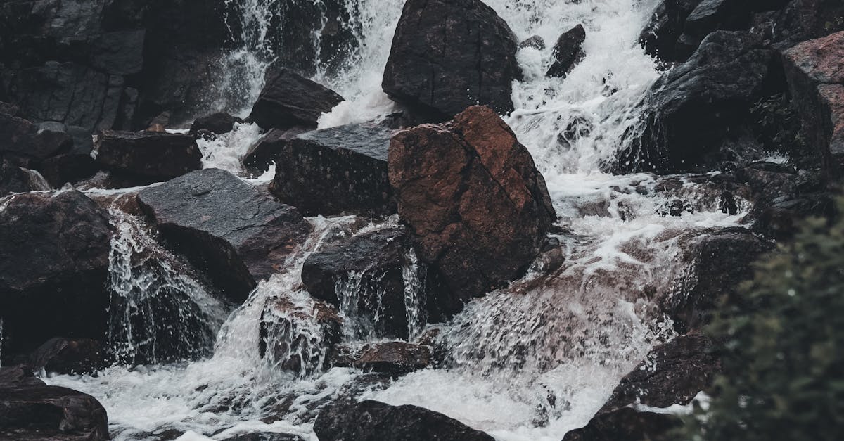 Rocks on Waterfall · Free Stock Photo
