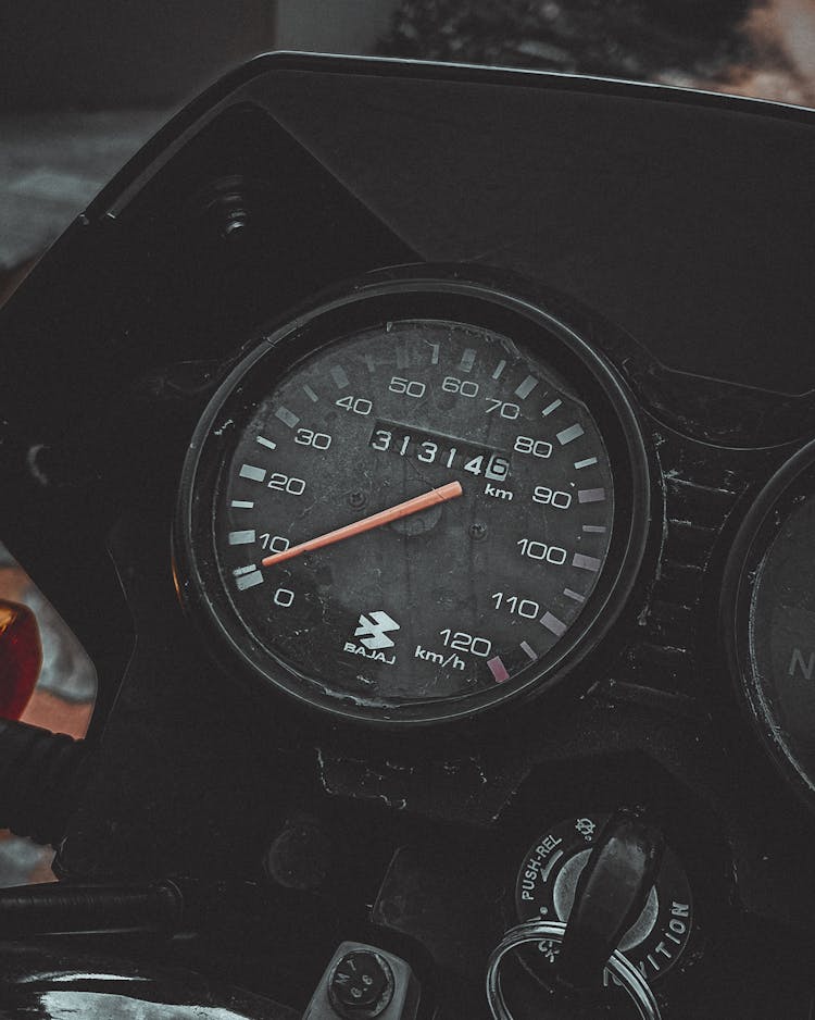 Analogue Speedometer On Dashboard