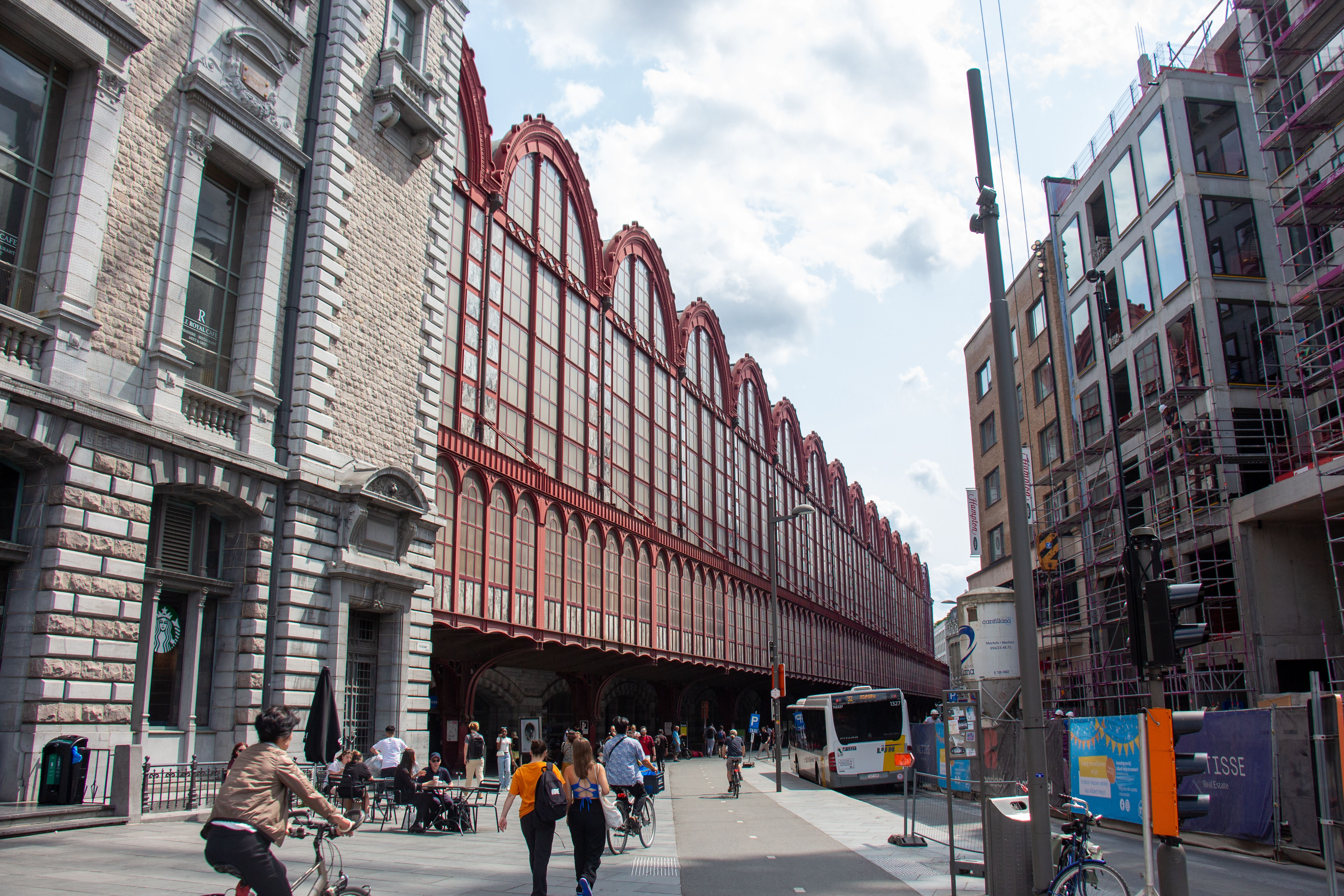 Bruges Central Train Station facade
