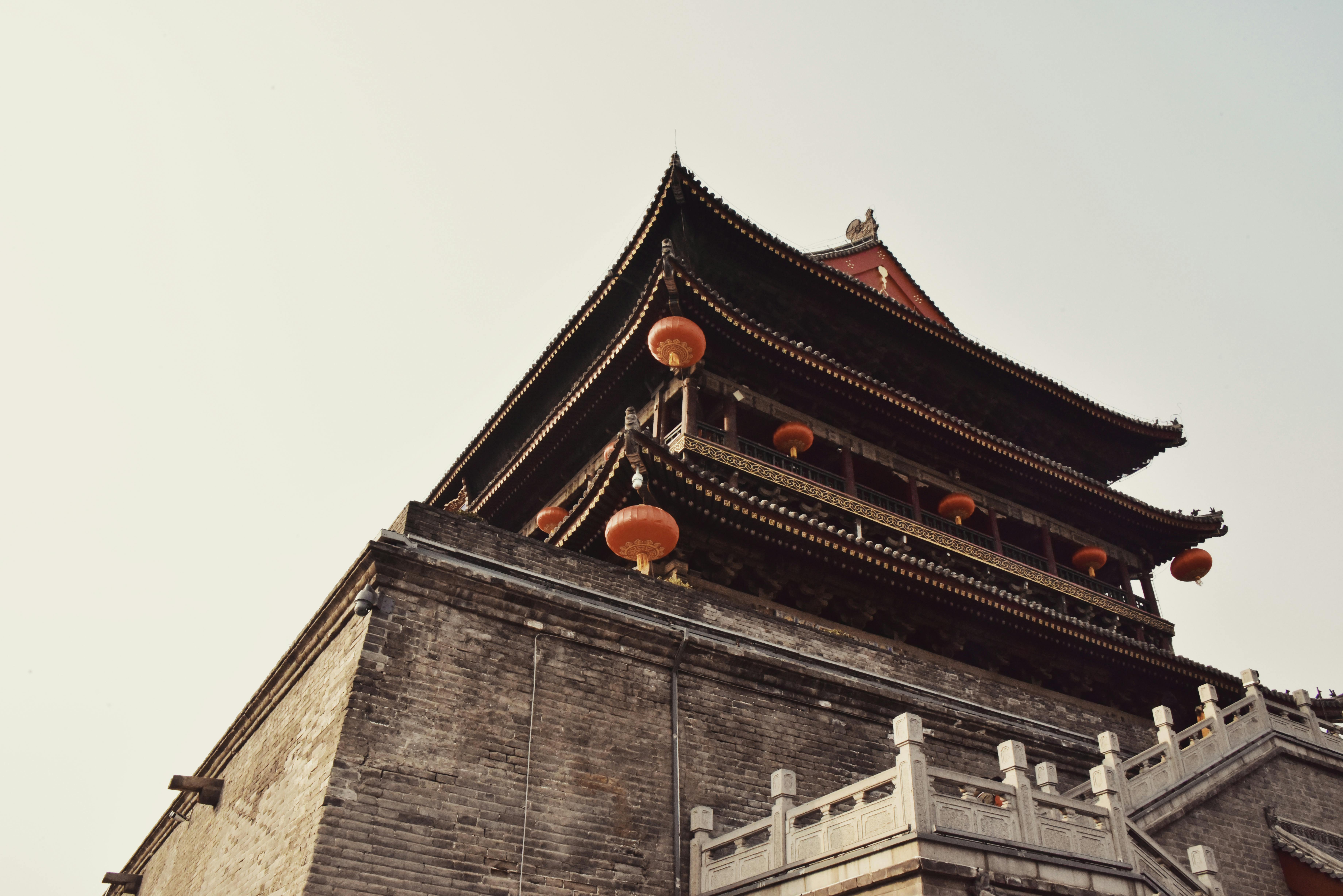 Free stock photo of chinese architecture, city wall and building, old building