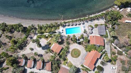 Top View of a Resort on the Coast 