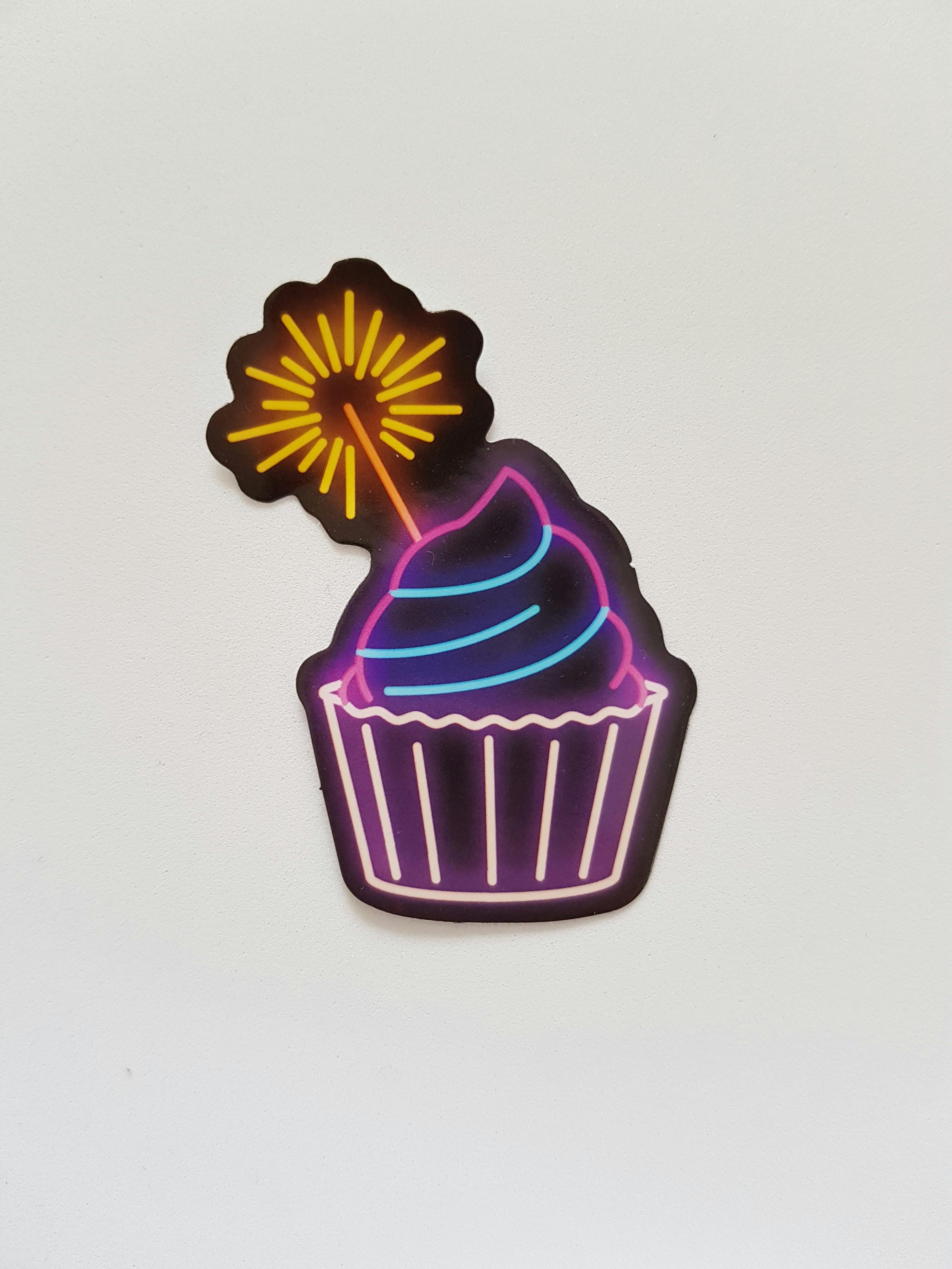 Photo of Neon Cupcake Signage \u00b7 Free Stock Photo