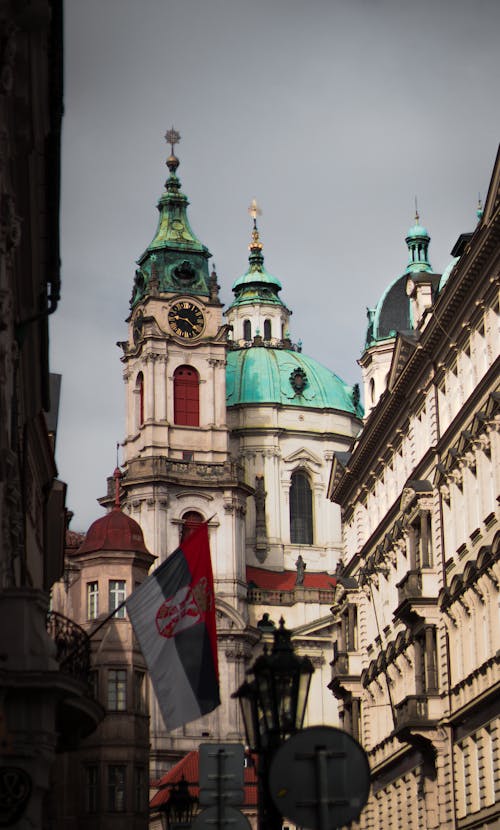 Foto d'estoc gratuïta de arquitectura barroca, bandera, catòlic