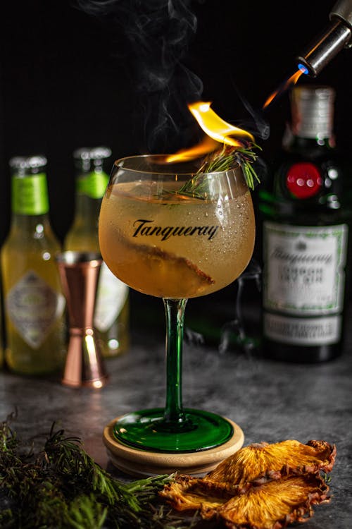 Cocktail with Flame