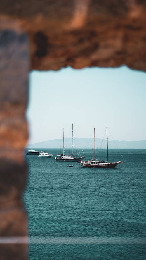 Sailboats on a Sea