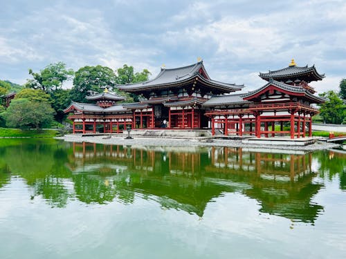 Buddhist Temples with Pond