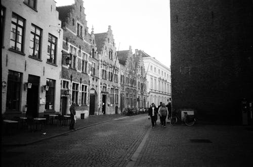 Cobblestone Street in Town