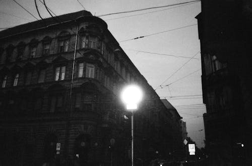 Street Lamp Light near Building