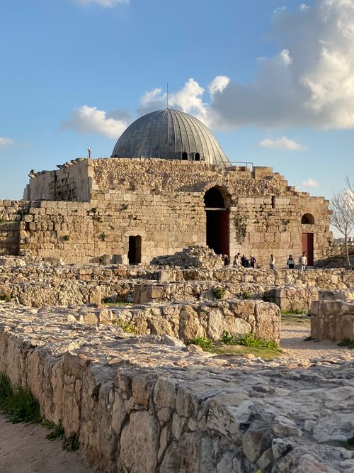 Free Explore the majestic Umayyad Palace at Amman Citadel, a stunning historical landmark in Jordan. Stock Photo
