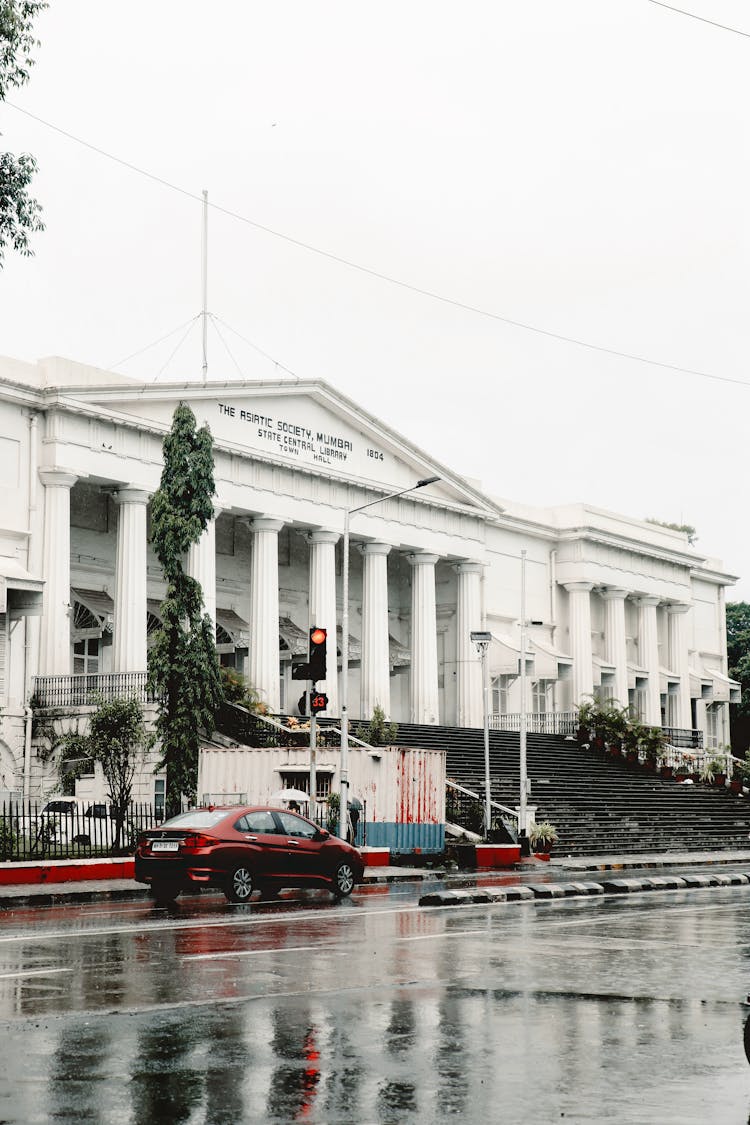 Facade Of The Asiatic Society Of Mumbai Building, Mumbai, India