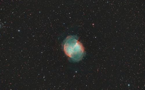 Telescope Photo of Dumbbell Nebula NGC 6853