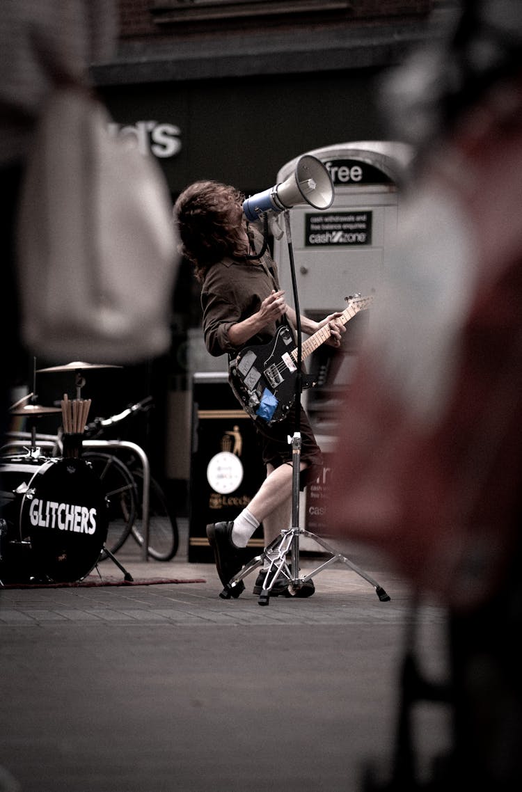 Guitarist During Concert