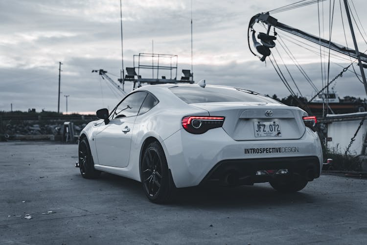 Toyota GT86 On Pavement In Port