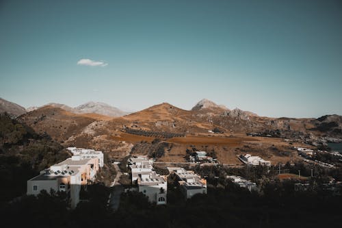 丘陵, 建築, 房子 的 免费素材图片