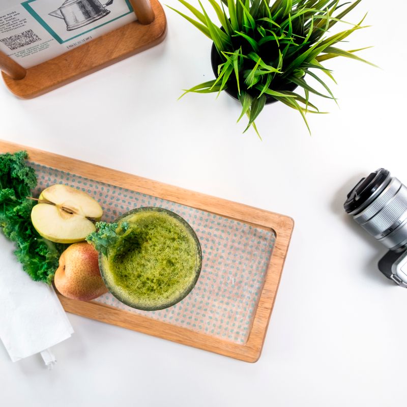 Kale Pear Green Smoothie Shake