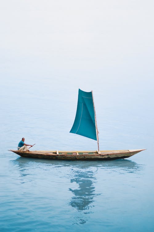 人, 划船, 垂直拍攝 的 免費圖庫相片
