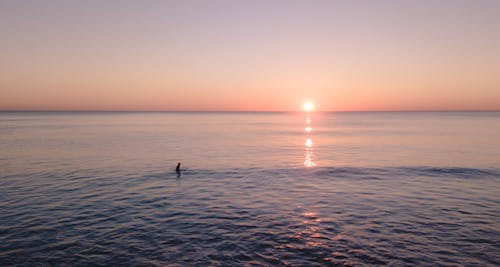 bezplatná Základová fotografie zdarma na téma costa de caparica, horizont, moře Základová fotografie