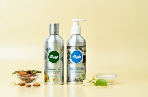 Bottles of Hair Care Products from Vilvah Store