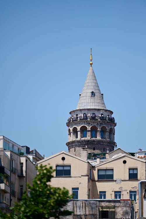 Ingyenes stockfotó épületek, függőleges lövés, galata-torony témában