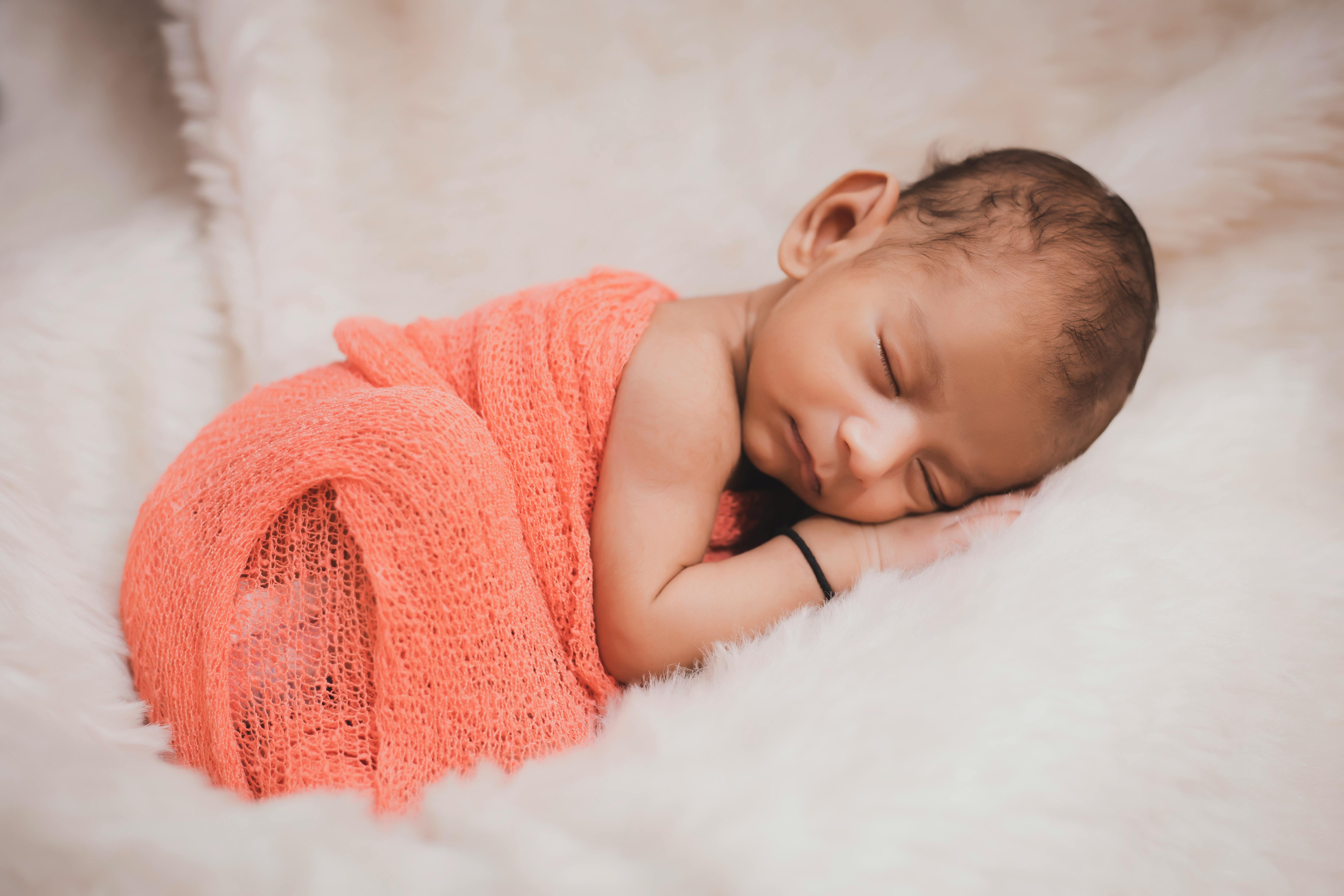 a newborn sleeping